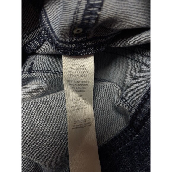 Chico’s Pull On Ankle Stretch Jeans Women’s Size 1.5 (W33) - Picture 9 of 11